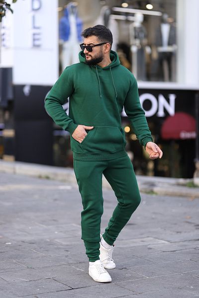 cto your style 3 Thread Winter Thick Basic Cotton Tracksuit Set