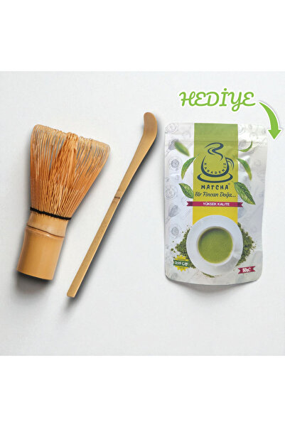 Karadeniz Matcha Bambu Whisk Ve Bambu Scoop (EL YAPIMI BAMBU KARIŞTIRICI VE K...