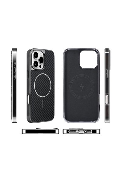 EWEC iPhone 14 Pro Max Compatible Magsafe Supported Aramid Fiber Premium Phone Case – Velvet Inner Surface