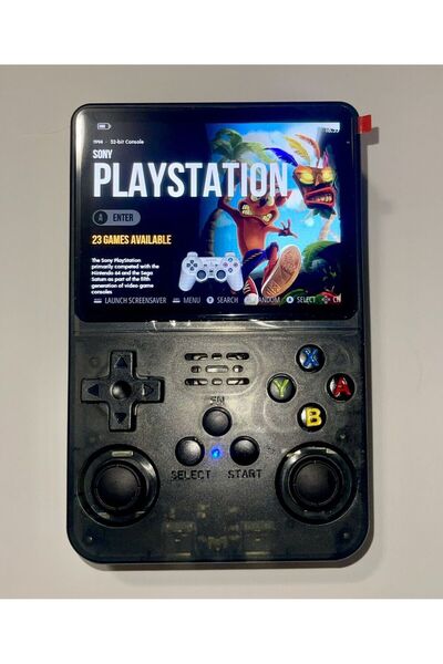 VEVOR Consolă retro portabilă R36S, 64GB, 15000 jocuri, ArkOS 2.0, N64 PSP PS1 PlayStation, neagră