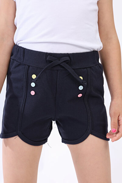 Toontoy Цветни момичешки шорти - дизайн с копчета