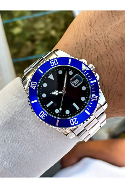 S.POLO ساعة يد رجالية فضية اللون للموسم الجديد مع سوار هدية لعيد الأب