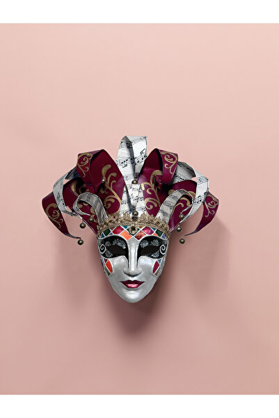 Venemask Kırmızı Üçgenler Jester Venedik Maskesi