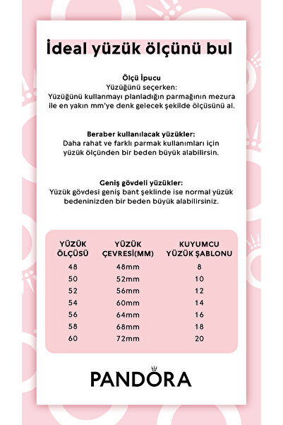 Pandora Çift Şeritli Kalp Yüzük