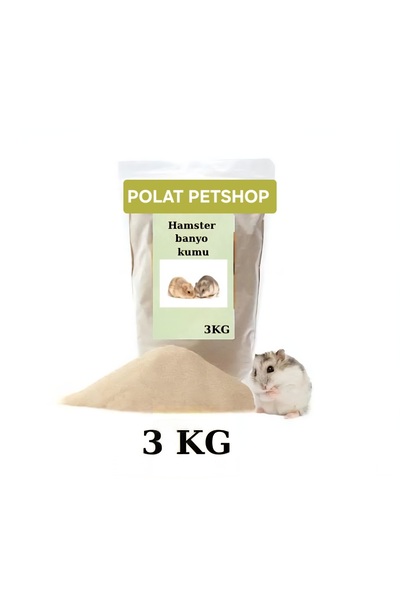 polat pet 3 kg hamster, ginepig, kemirgen banyo kumu (3kg)
