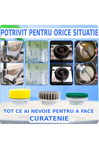 OEM Multifunctional 5in1 electric toothbrush, LED display, 3 speeds, 1200mAh, blue