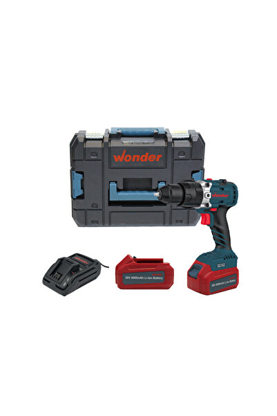 Wonder WAM25S4 20V 4.0Ah Li-ion Çift Akülü Kömürsüz Darbeli Matkap 80Nm