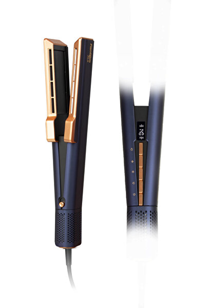 Fantom Jolie Hs1600 Air Blown Digital Heat Indicator Ion Effect Hair Straightener Blue