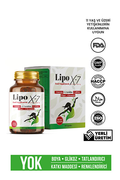 LİPO X-7 Lipox-7 Food Supplement 30 Kapsül