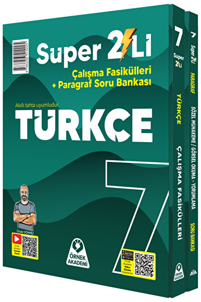 Örnek Akademi Yayınları 7. Sınıf Süper İkili Türkçe Seti (2 Kitap)
