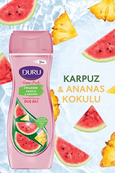 Duru 450 Ml Duş Jeli Karpuz ve Ananas x3 Adet