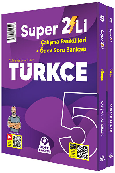 Örnek Akademi Yayınları örnek akademi 5. Sınıf Süper İkili Türkçe Seti (2 Kitap)