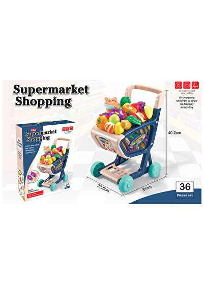 None عربة تسوق سوبر ماركت 36 قطعة 18-2107898