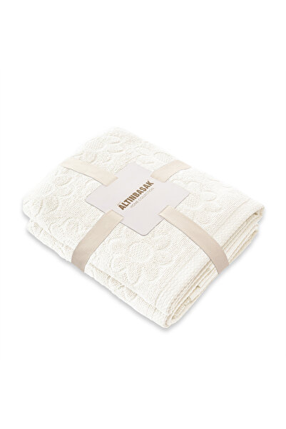 Altınbaşak Solana %100 Pamuk 2'li El Havlusu Seti 50 x 90 Ekru