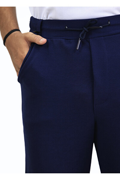 RAKİP Gofre Erkek Rahat Likralı Desenli Jogger Pantolon