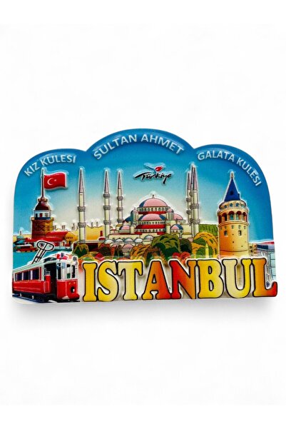 GALATA GIFT İstanbul Magnet, Buzdolabı Magneti, El Boyaması Magnet