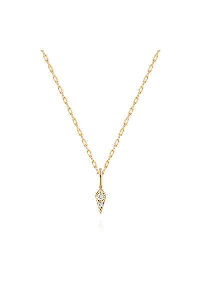 Pare Pırlanta 0,01 Karat Pırlanta Minimal Kolye - PR01556