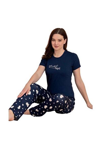 Modella Life Σετ γυναικείες πιτζάμες με κοντομάνικο σχέδιο Milan