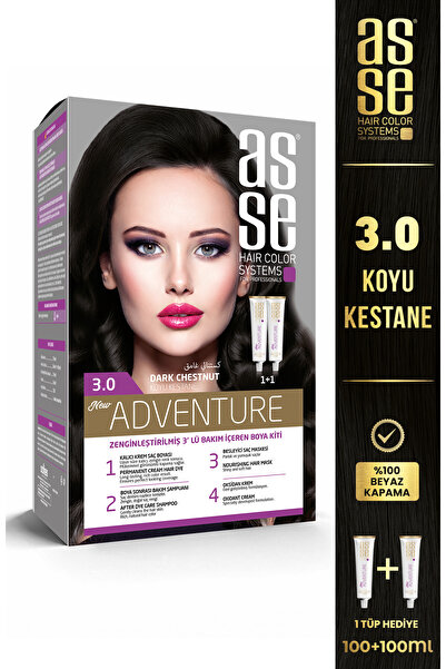 asse 3.0 Koyu Kestane Set Saç Boyası