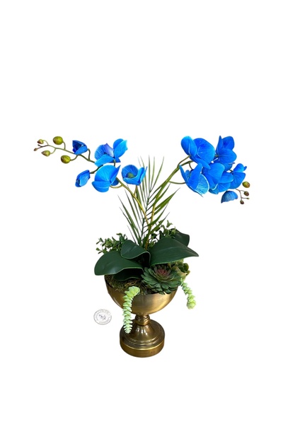 ES ÇİÇEKÇİLİK Yapay Mavi Islak Orkide