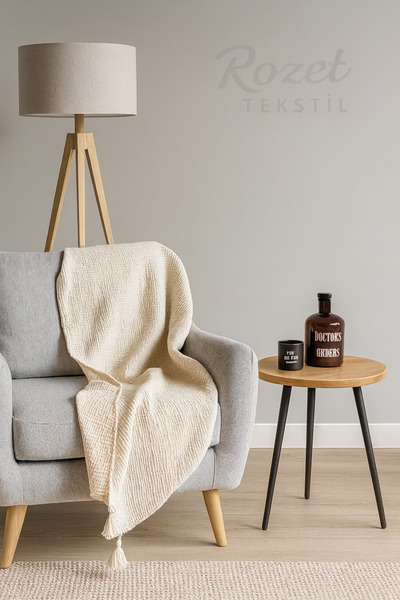 ROZET TEKSTİL 4-слойно покривало за диван - одеяло за телевизор от 100% памуч...