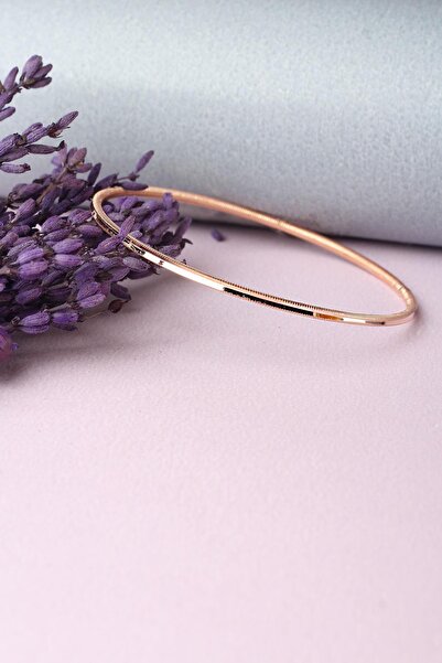 BY BARUN SİLVER Ajda Bilezik Kibrit Çöpü Halka 925 Ayar Gümüş Bilezik