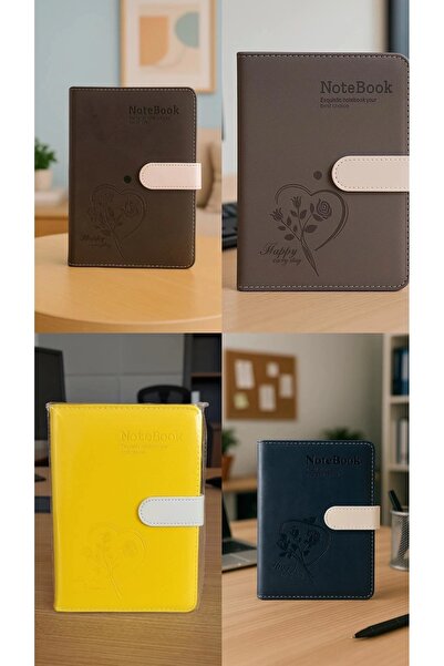 Evistro Mıknatıslı Ajanda Günlük Not Defteri Notebook Lacivert İthal Ürün