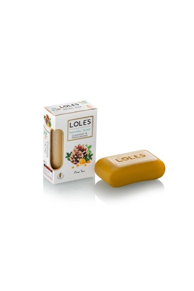 Lole's Luxury Pure Natural Soap, Pine Tar Beauty Bar, Pack of 2