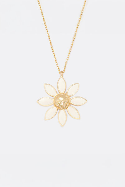 madissongold 14 Ayar Altın Ayçiçeği Kolye