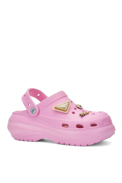 Zerenyus Calx Cros Kadın Yüksek Tabanlı Taşlı Sabo Terlik - DAR KALIP 1 BEDEN...