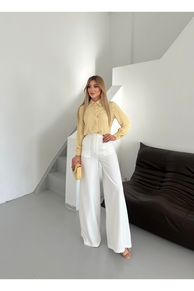 Vuntal BUTİK Double Loose Leg Palazzo Pants