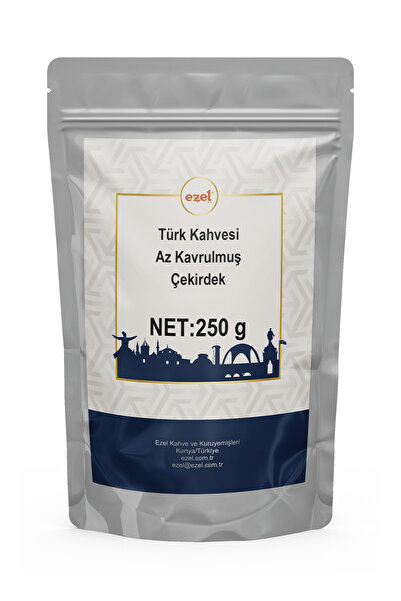 Ezel Kahve Az Kavrulmuş Türk Kahvesi Çekirdeği 250g - Zipli Ambalaj