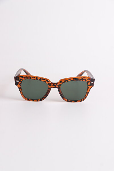 Chunky Frame Ogiani Leopard Unisex Geometric Sunglasses