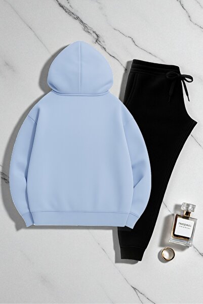 uyguntarz Унісекс Be Happy з принтом Oversize Sweatshirt Комплект