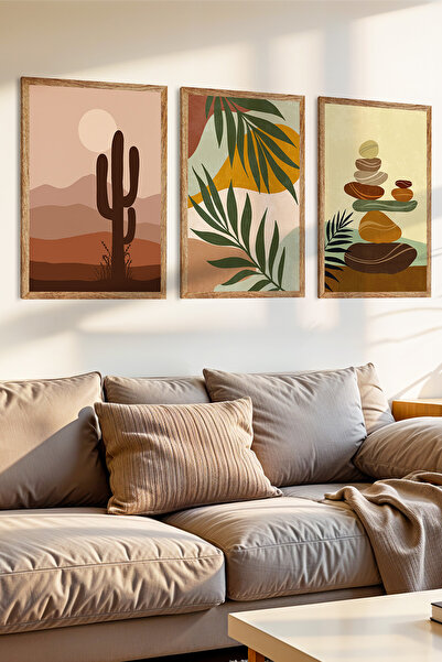 Zevahir Mobilya Dekorasyon Set de pictură din MDF cu aspect de cadru din lemn...