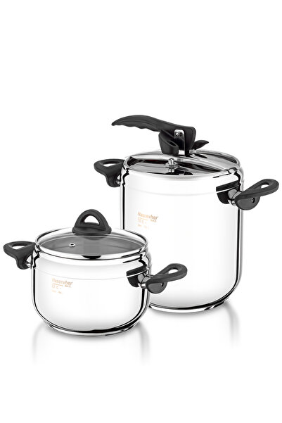 Hascevher 3.5 + 7.0 Lt Pressure Cooker Set