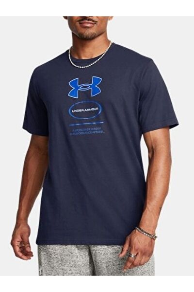 Under Armour Erkek UA Erkek Branded Gel Stack Kısa Kollu Tişört 1380957-410