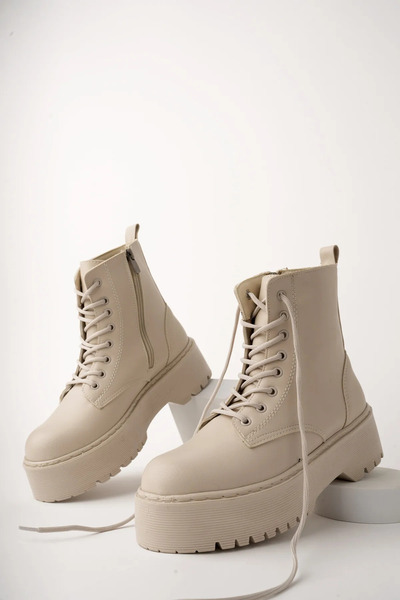 Zerenyus Αδιάβροχες γυναικείες μπότες Kiruna με χοντρό τακούνι με φερμουάρ