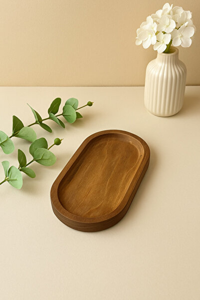 Mottogo وعاء زيت خشبي، وعاء للوجبات الخفيفة| قهوة| موزع الصابون| حامل العرض 24x10