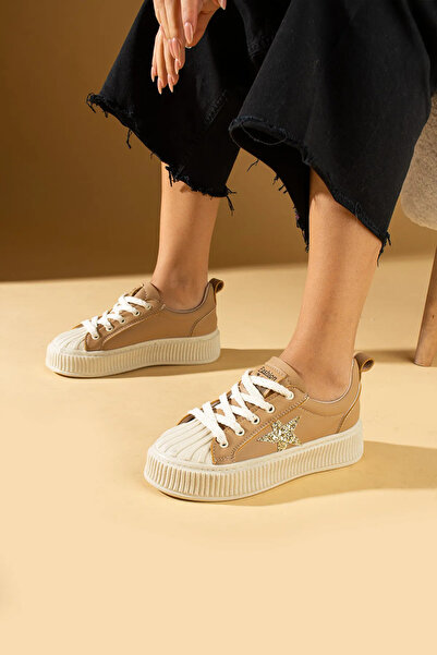 Zerenyus Zvezda udobne ergonomske premium ženske patike, smeđe