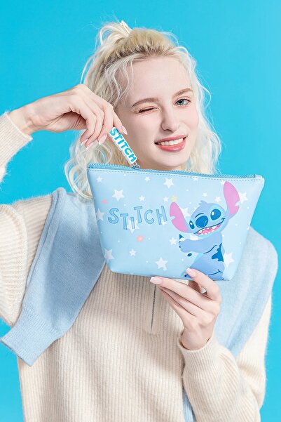 Miniso Disney Lilo&Stitch Lisanslı Beşgen Kozmetik Çantası