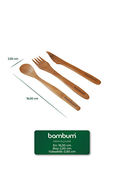 Bambum Panada Fork Spoon Knife Set Bckb01