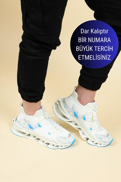 Birikon GUJA Чоловічі спортивні кросівки з пружною підошвою, білі