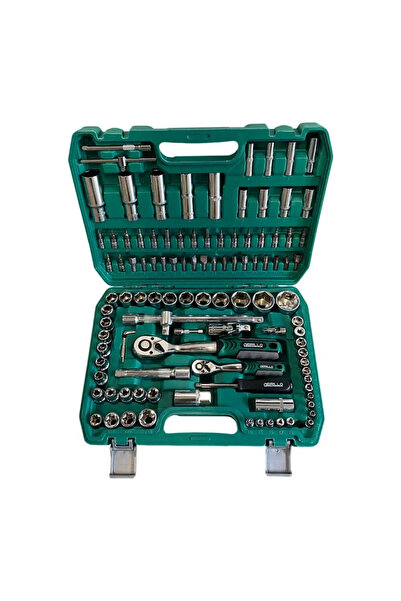 Brillo Set de scule, 108 piese, oțel crom-vanadiu, geantă de transport