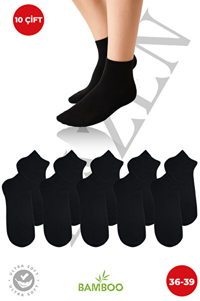 Lazen 10 Çift Kadın Bambu Düz Patik - Yazlık Günlük Comfort Çorap - Esnek ve ...