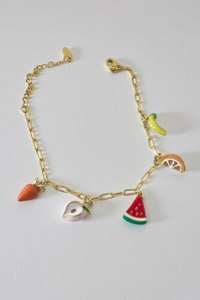 TAKIŞTIR سوار YSX ذهبي اللون بتصميم مختلط مع تفاصيل حجرية