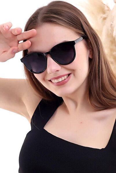 Chunky Frame Tanca Nia Unisex Black Sunglasses