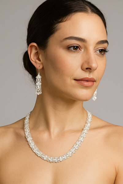 Agai Silver Sıralı Yaprak Model Telkari El işçiliği 925 Ayar Gümüş Gerdanlık ...