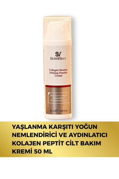 Skinvibes Yaşlanma Karşıtı Yoğun Nemlendirici | Aydınlatıcı Kolajen Peptit Ci...