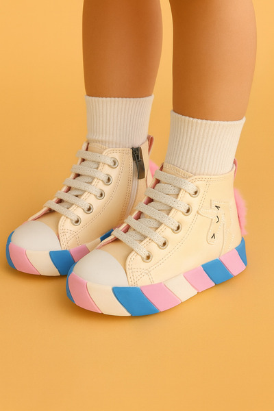 moon glow Unicorn Kız Çocuk Sneaker Unicorn Spor Ayakkabı Ortopedik Işıklı Un...